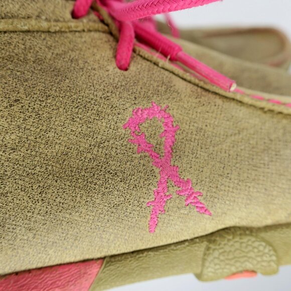 Twisted X Leather Pink Ribbon Chukka Boots Breast Cancer Awareness Women's 8.5 - Picture 4 of 7